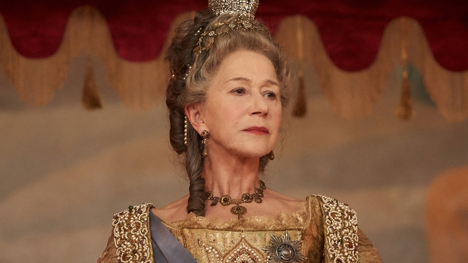 Catherine the Great played by Helen Mirren on Catherine the Great